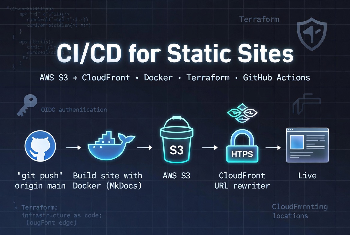CI/CD for Static Sites: Deploy to AWS S3 + CloudFront with Docker, Terraform, and GitHub Actions